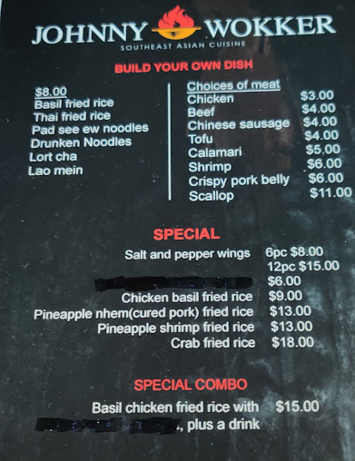 Johnny Wokker Restaurant Menu | Best Asian Food in Stockton, CA